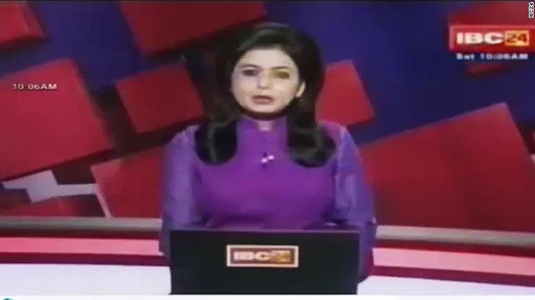 Indian Anchor Realizes Husband Died In Story She S Telling Cnn