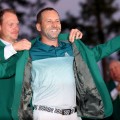 Sergio Garcia Masters green jacket ceremony