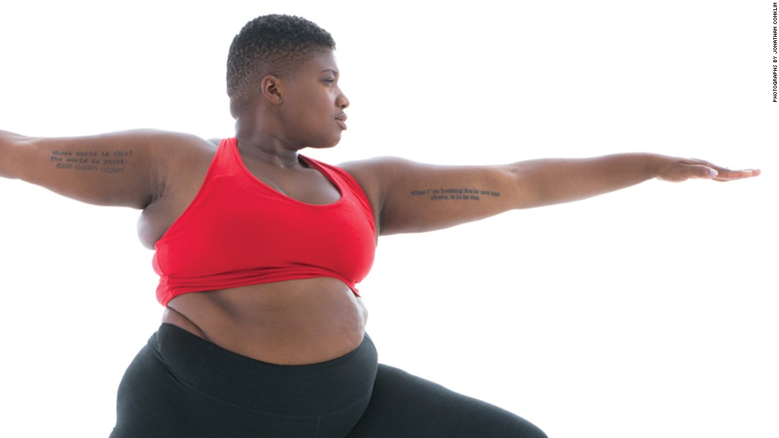 Why This Body-Positive Woman Said 'F It' and Went Shirtless to Yoga