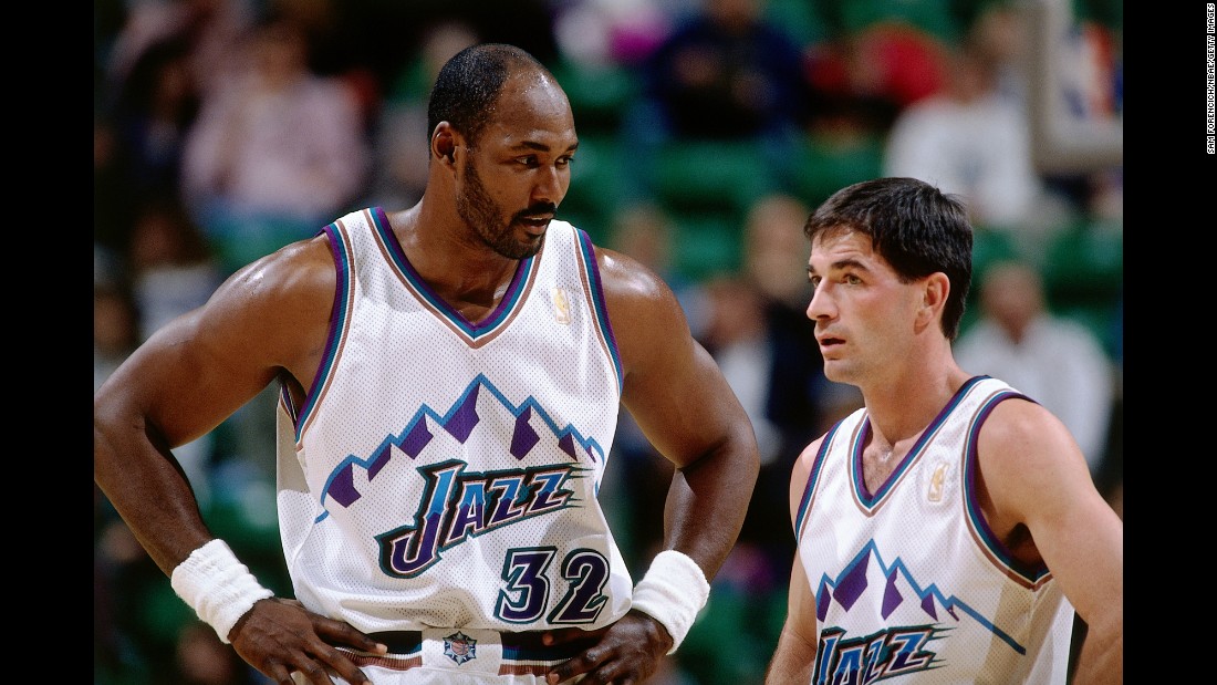 The Utah Jazz got two Hall of Famers in back-to-back drafts. Karl Malone, left, was the 13th overall draft pick in 1985. John Stockton, right, was the 16th overall pick a year earlier. The two were perennial All-Stars who played together for nearly their entire careers. They also starred on the iconic &quot;Dream Team&quot; -- the U.S. Olympic team that won gold in 1992.