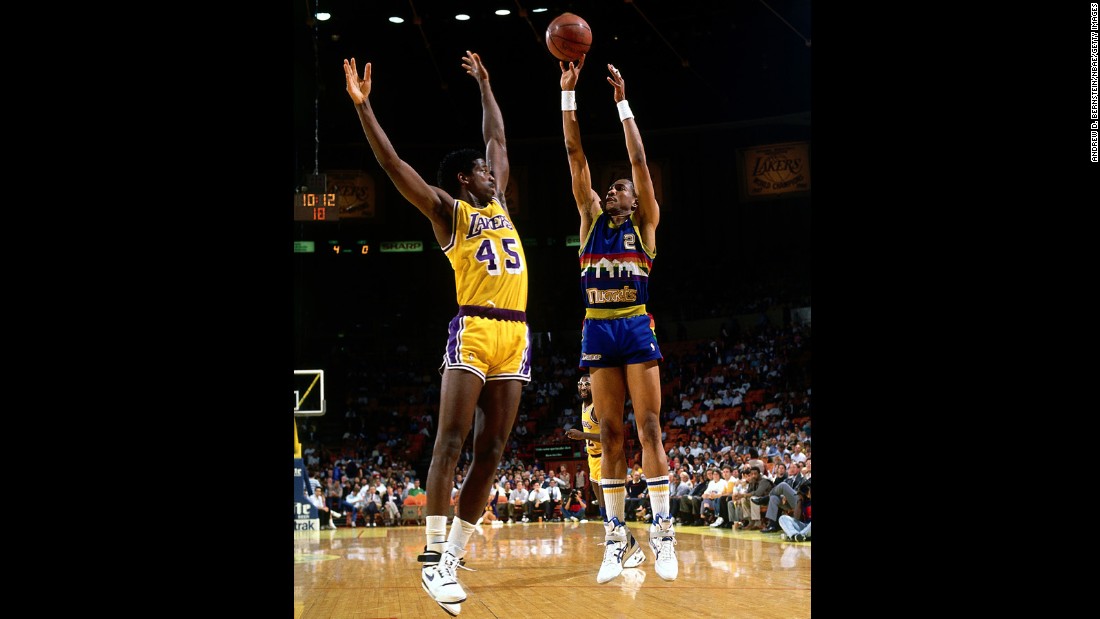 Alex English, right, was a prolific scorer who made eight All-Star teams in his Hall of Fame career. He was drafted 23rd overall in 1976.