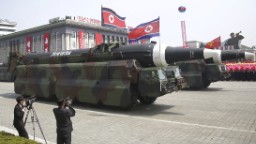 170415023144 05 nk parade tanks missile hp video North Korea surprises with display of new missiles
