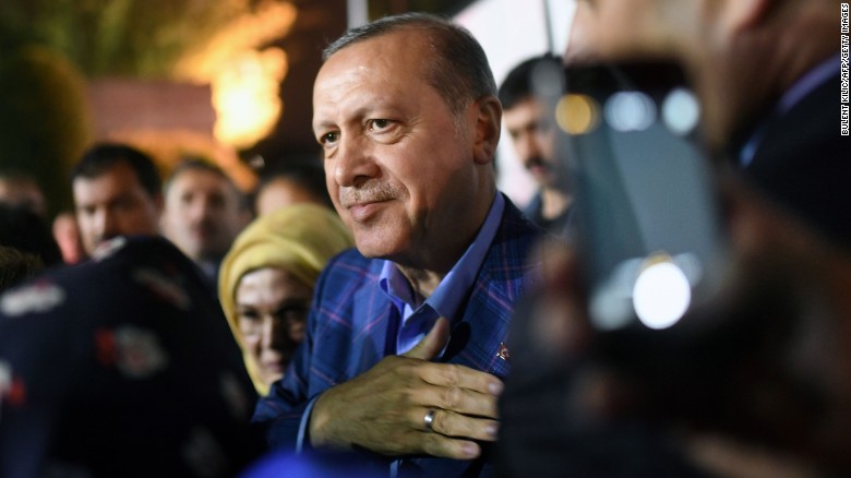 Turkish President declares victory