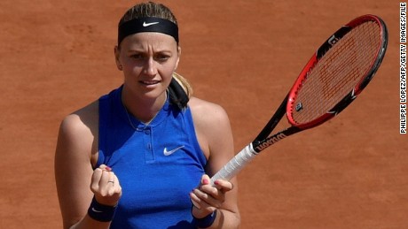 Czech Petra Kvitova was knocked out of last year&#39;s French Open in round three