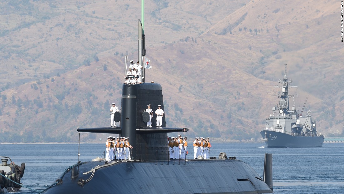 &lt;strong&gt;The Japanese submarine Oyashio, escorted by a Japanese destroyer, arrives at the former US naval base in Subic Bay, Philippines, in April 2016. Submarines are considered a key strength of one of the world&#39;s strongest navies.&lt;/strong&gt;