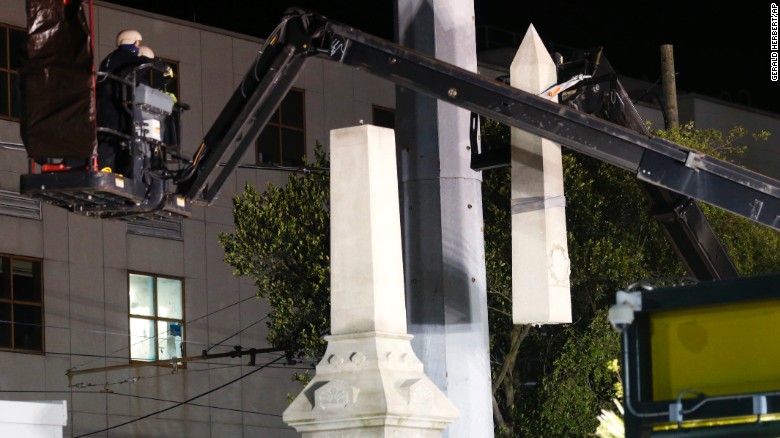 New Orleans removes Confederate monument