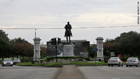 The statue of P.G.T. Beauregard in New Orleans.