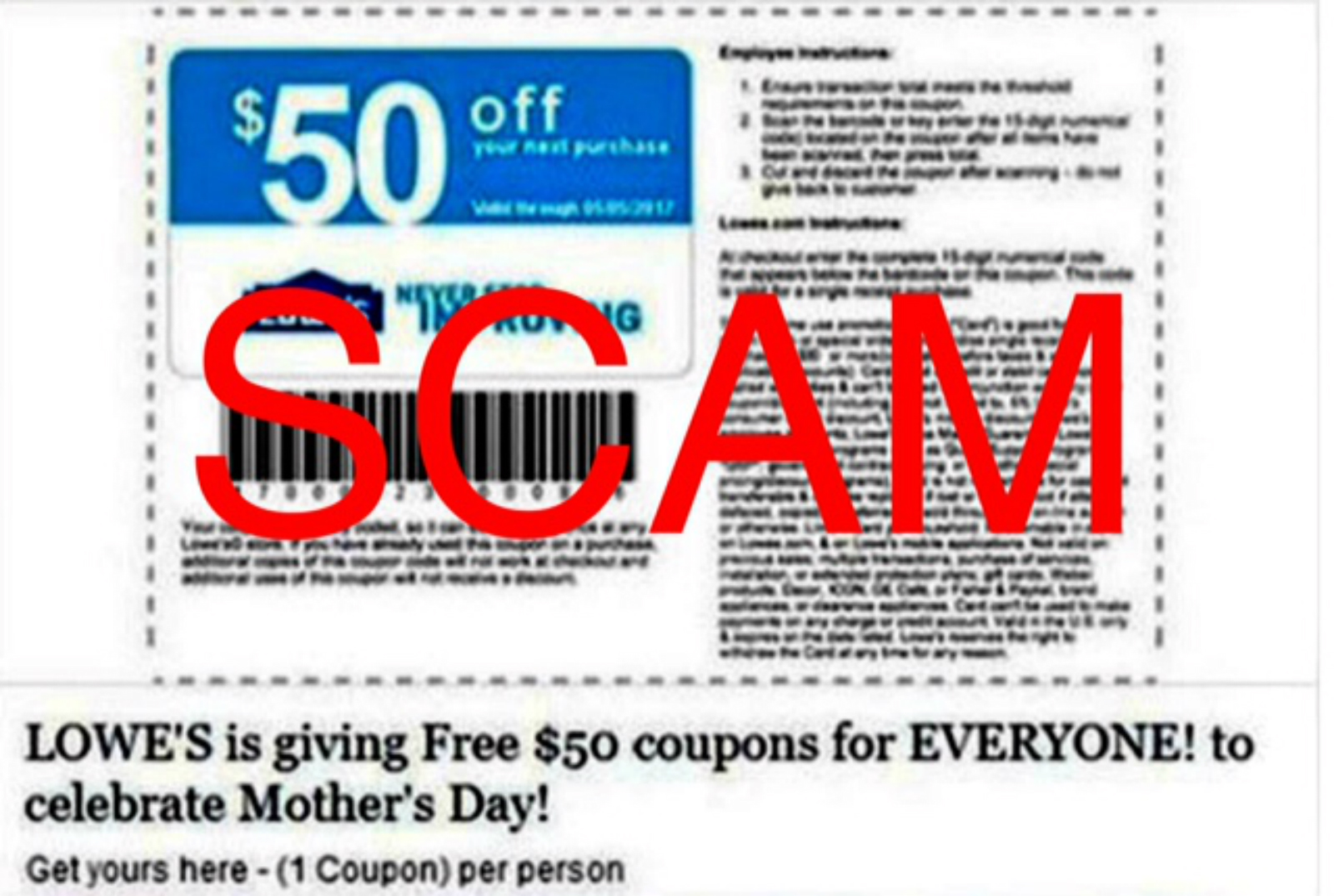 That Lowe S Mother S Day Coupon Doing The Facebook Rounds It S A Scam Cnn