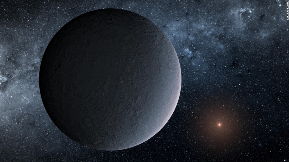 This artist&#39;s concept shows OGLE-2016-BLG-1195Lb, a planet orbiting an incredibly faint star 13,000 light-years away from us. It is an &quot;iceball&quot; planet with temperatures reaching minus-400 degrees Fahrenheit. 