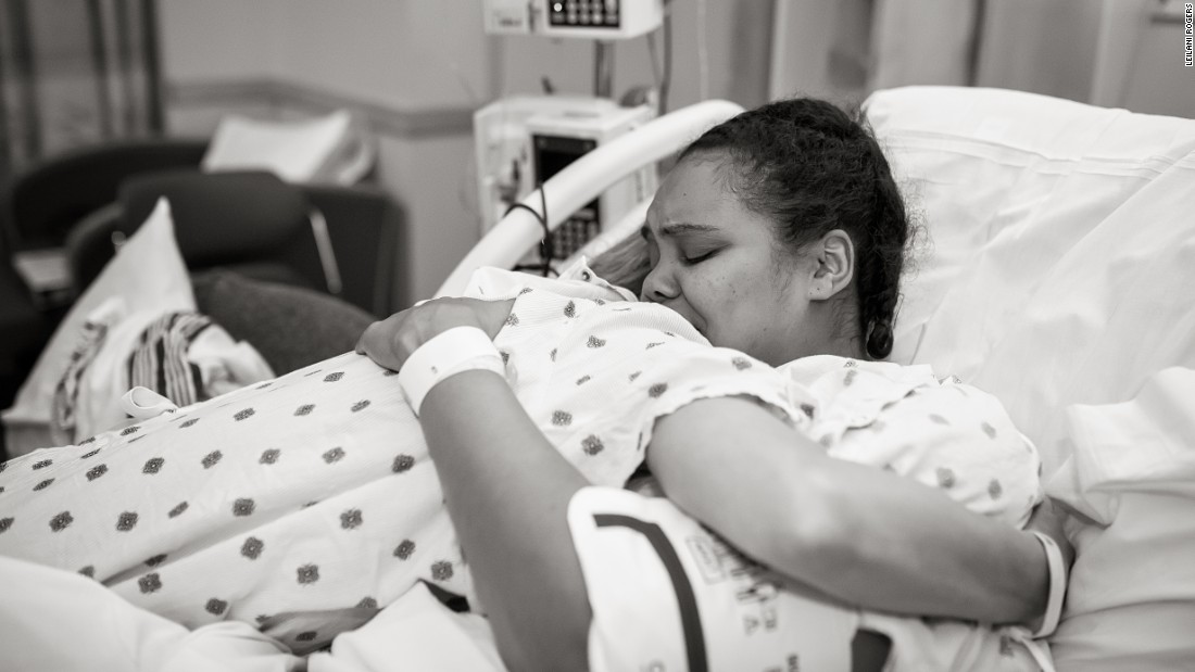 Kim hugs her surrogate Cydnee. &quot; I was beyond grateful for her incredibly selfless act,&quot; Kim &lt;a href=&quot;http://www.kimjoverton.com/a-miracle-through-surrogacy/&quot; target=&quot;_blank&quot;&gt;recalls&lt;/a&gt; of this moment, &quot;and relieved that the long haul was finally over.&quot;