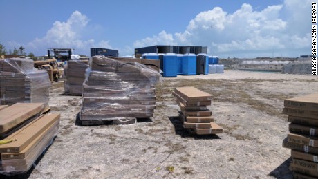 A view of the Fyre Festival grounds, captured by an attendee. 