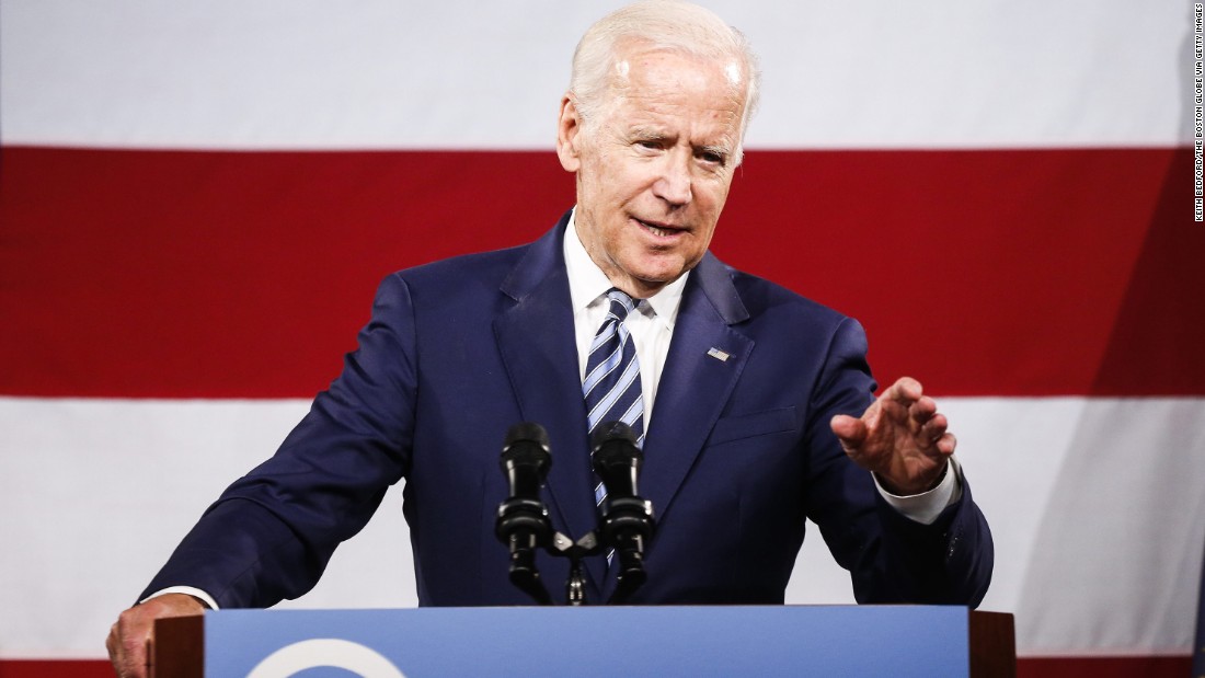 Biden speaks at a fundraising dinner for New Hampshire Democrats in April 2017. Biden, who advisers said was nowhere near making a decision on whether to run for president in 2020, &lt;a href=&quot;http://www.cnn.com/2017/04/30/politics/joe-biden-new-hampshire-2020/index.html&quot; target=&quot;_blank&quot;&gt;addressed the question head-on.&lt;/a&gt; &quot;Guys, I&#39;m not running!&quot; he said with a smile, as the audience in the hotel ballroom booed in response.