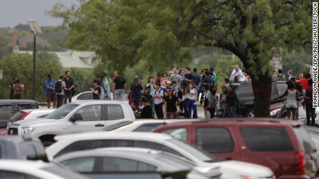 lake north shooting college police irving texas cnn suspect victim dead say gather outside students building after