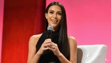 NEW YORK, NY - SEPTEMBER 27: (EXCLUSIVE ACCESS, SPECIAL RATES APPLY)  Kim Kardashian-West speaks at The Girls' Lounge dinner, giving visibility to women at Advertising Week 2016, at Pier 60 on September 27, 2016 in New York City.  (Photo by Slaven Vlasic/Getty Images for The Girls' Lounge)