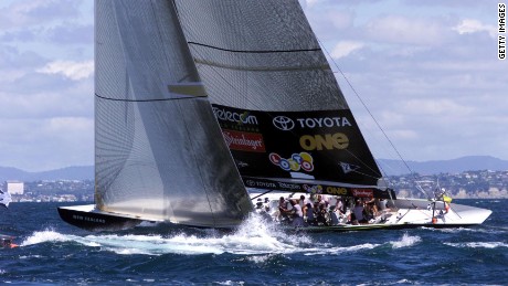 Team New Zealand beat Italy&#39;s Prada 5-0 in the 2000 America&#39;s Cup in Auckland.