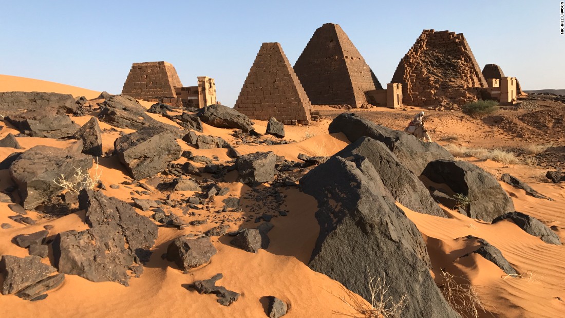 More than 200 pyramids are believe to be located in Sudan. About 177 are located in the Island of Meroe, while the other 74 are in the Nuri region. 