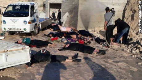 Victims of the Khan Sheikhoun attack. 