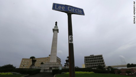 The statue of Gen. Robert E. Lee in New Orleans&#39; Lee Circle, seen here in 2015, has stood for 133 years. 