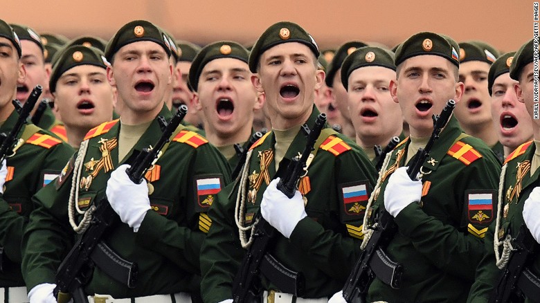 Russia parades military power in Moscow