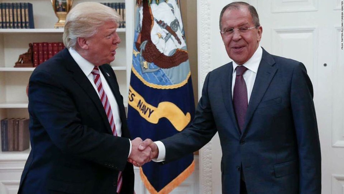 President Trump with Russian Foreign Minister Sergey Lavrov in the Oval Office