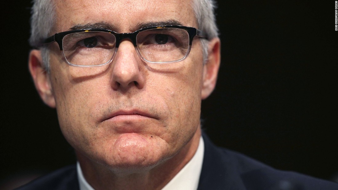 WASHINGTON, DC - MAY 11: Acting FBI Director Andrew McCabe testifies before the Senate Intelligence Committee with the other heads of the U.S. intelligence agencies in the Hart Senate Office Building on Capitol Hill May 11, 2017 in Washington, DC. The intelligence officials were questioned by the committee during the annual hearing about world wide threats to United States&#39; security. (Photo by Alex Wong/Getty Images)