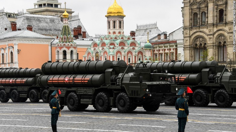 Russia shows off its military might during a Victory Day parade in May 2017.