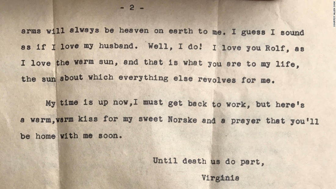 Virginia Christoffersen wrote her three-page letter on May 4, 1945, but the envelope came back stamped &quot;return to sender.&quot;