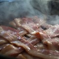 bacon in pan