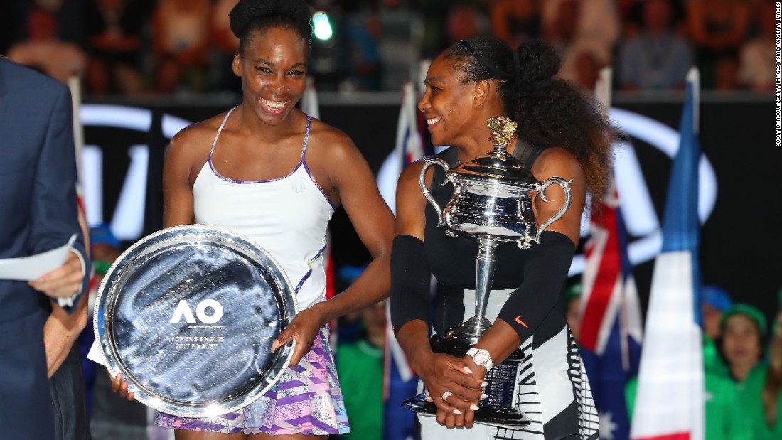 Williams defeated her sister Venus -- at 36 the oldest grand slam finalist in the Open era - in straight sets to claim her seventh Australian Open title. 