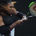 Serena Williams in action 