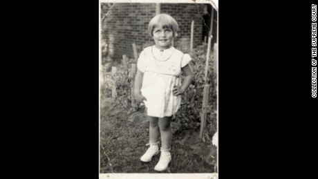 Photograph of Ruth Bader taken when she was two years old. 