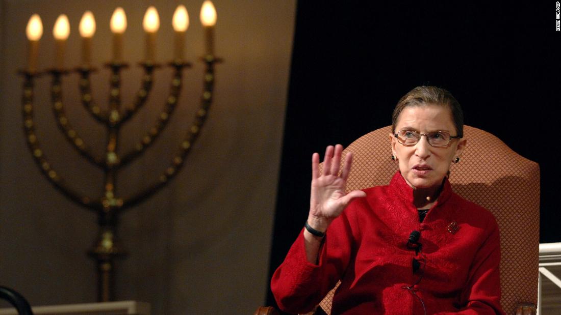 Ginsburg talks with filmmaker David Grubin about his PBS series &quot;The Jewish Americans&quot; in 2008.
