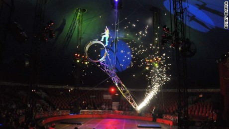 The Ringling Bros Circus.  returns without elephants