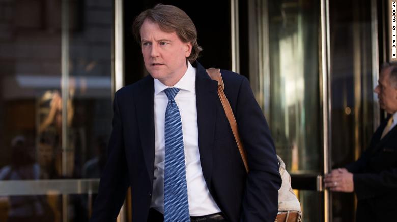Ex-WH counsel McGahn to testify behind closed doors about Trump efforts to obstruct Russia investigation