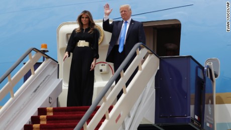 Trump lands in Saudi Arabia as controversies swirl at home