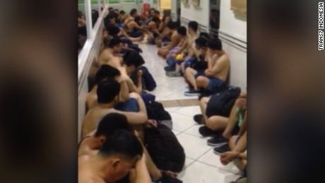 Police: 141 men detained during sex party raid