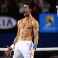 Djokovic celebrates australian open 2012