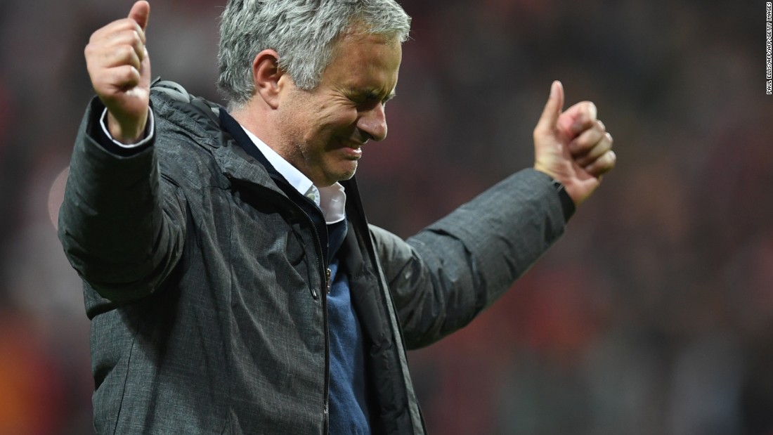 United&#39;s Portuguese manager Jose Mourinho has now won three trophies in his first season at Old Trafford. 
