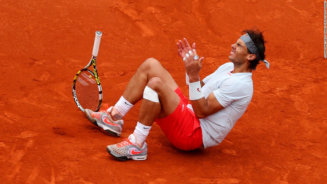 The 2013 French Open was the debut of Nadal&#39;s latest wardrobe change: the short shorts. In an all-Spanish final, Nadal defeated David Ferrer in straight sets -- although bizarrely dropped from fourth in the world to fifth after his victory.