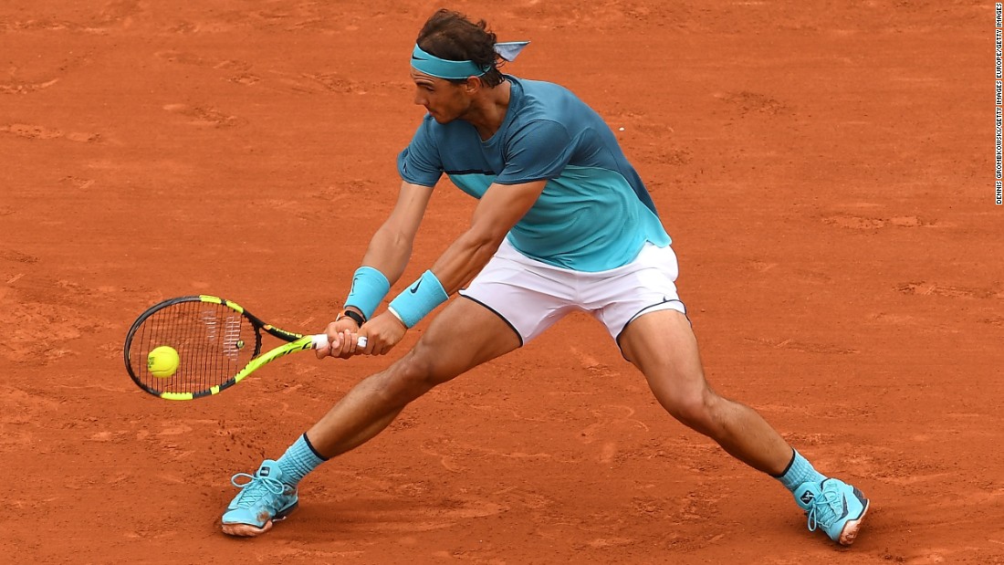 The following year, the shorts got even shorter and the two-tone top returned as Nadal exited the French Open in the third round -- although this time it was a wrist injury that defeated him. Despite the disappointment, there was another milestone for Nadal as he became only the eighth man to reach 200 grand slam wins.