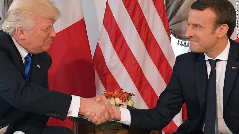 Macron: Trump handshake was moment of truth