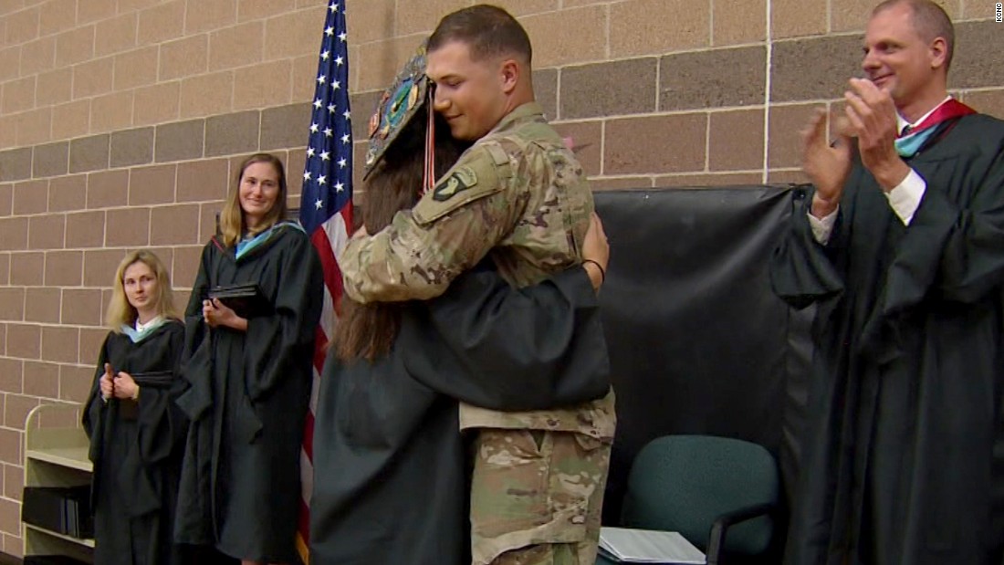 Soldier Surprises Sister At Graduation Cnn Video 