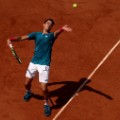 Milos Raonic serves french open 