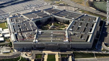 This picture taken 26 December 2011 shows the Pentagon building in Washington, DC.  The Pentagon, which is the headquarters of the United States Department of Defense (DOD), is the world&#39;s largest office building by floor area, with about 6,500,000 sq ft (600,000 m2), of which 3,700,000 sq ft (340,000 m2) are used as offices.  Approximately 23,000 military and civilian employees and about 3,000 non-defense support personnel work in the Pentagon. AFP PHOTO (Photo credit should read STAFF/AFP/Getty Images)
