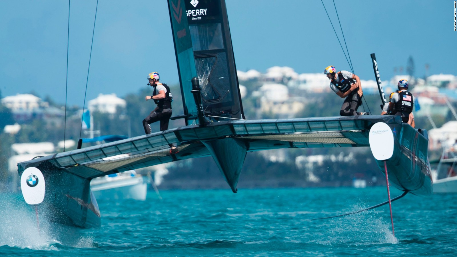 America's Cup boats sailing close to the wind CNN