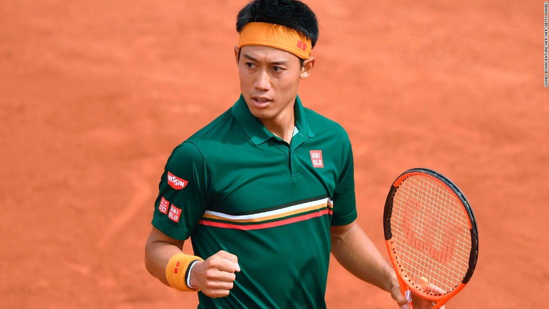 Kei Nishikori proved too strong for Australian Thanasi Kokkinakis over on court one, surviving an early scare to win 4-6, 6-1, 6-4, 6-4. 