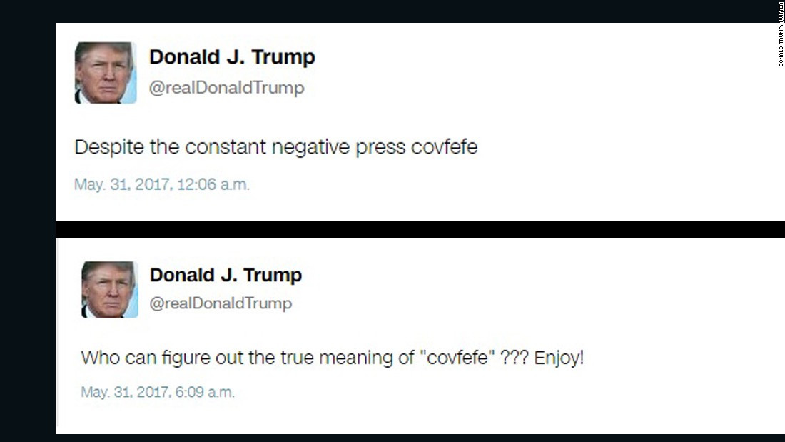 Trump Wake Up And Smell The Covfefe Cnn