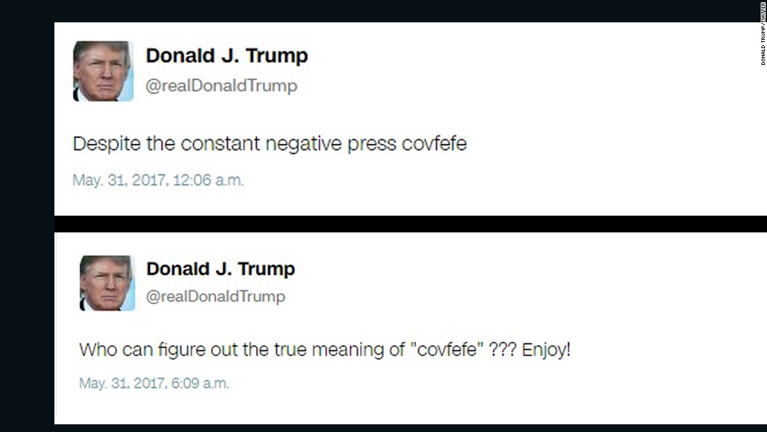 Trump Wake Up And Smell The Covfefe Cnn 