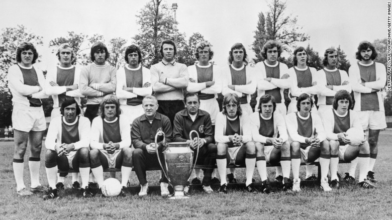 Ajax&#39;s 1973 European Cup winning team.