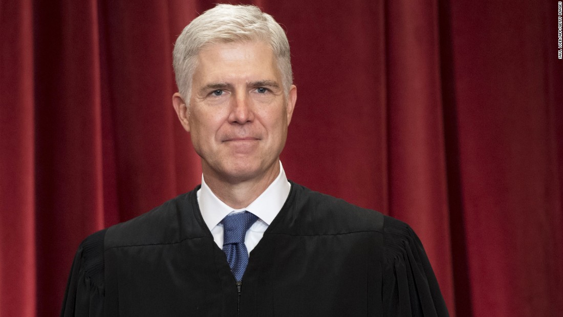 &lt;strong&gt;Neil Gorsuch&lt;/strong&gt; is the court&#39;s newest member. He was chosen by President Donald Trump to replace Antonin Scalia, who died in 2016.